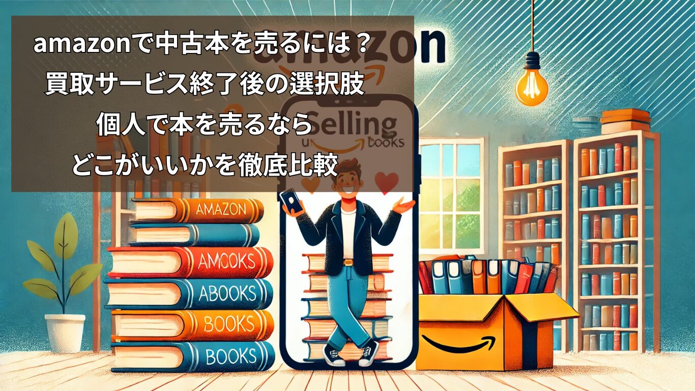 amazonで中古本を売るには？買取サービス終了後の選択肢：個人で本を売るならどこがいいかを徹底比較