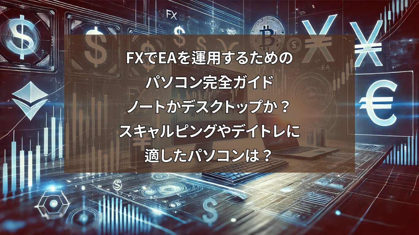 FXでEAを運用するためのパソコン完全ガイド：ノートかデスクトップか？スキャルピングやデイトレに適したパソコンは？