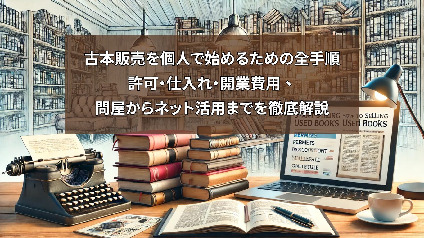 古本販売を個人で始めるための全手順：許可・仕入れ・開業費用、問屋からネット活用までを徹底解説